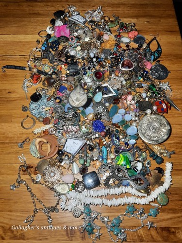Huge Craft Lot Jewelry Costume Junk  Scrap Lot# 300