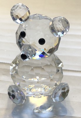 Swarovski Crystal 7637 075 000 Large Bear 010009 Teddy Broken Paw Reglued No Box