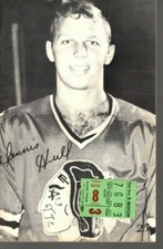 1966 11/8 hockey program ticket New York Rangers Chicago Blackhawks Mikita GOAL