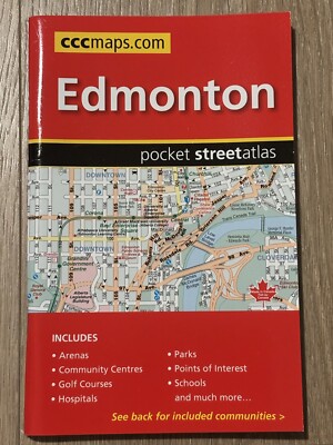 Cccmaps Edmonton Alberta Pocket Street Atlas Guide Canada