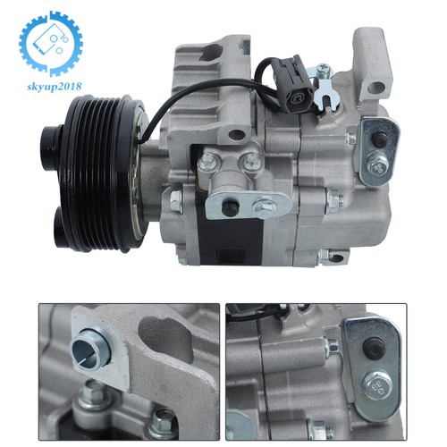 Compresor de aire acondicionado con embrague para Mazda CX7 2007-2008 ranura de 6 poleas EG2161450 - Imagen 11 de 12