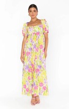 Show Me Your Mumu Women's Smitten Midi Dress, Blooming Tulips, Small