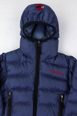 MAMMUT Baby Kids Blue Puffer Super Down Jacket Size S (1-1.5 Y) | eBay