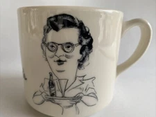 Rare Homer Laughlin China Lead Free Bug & Marilyn’s Coffee Mug/Cup # FFFB