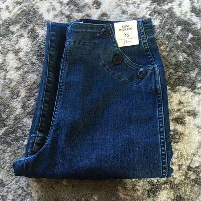 j crew slim wide leg jeans