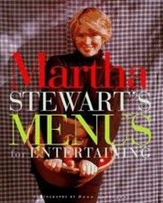 Cook Book Martha Stewart's Menuns for Entertaining
