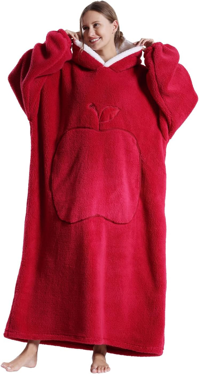 Wearable Blanket Hoodie for Women and Men Oversized Hooded