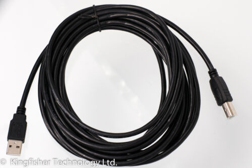 5m USB PC / synchronizacja danych czarny przewód kablowy do drukarki Xerox Phaser 8860DN - Zdjęcie 1 z 5