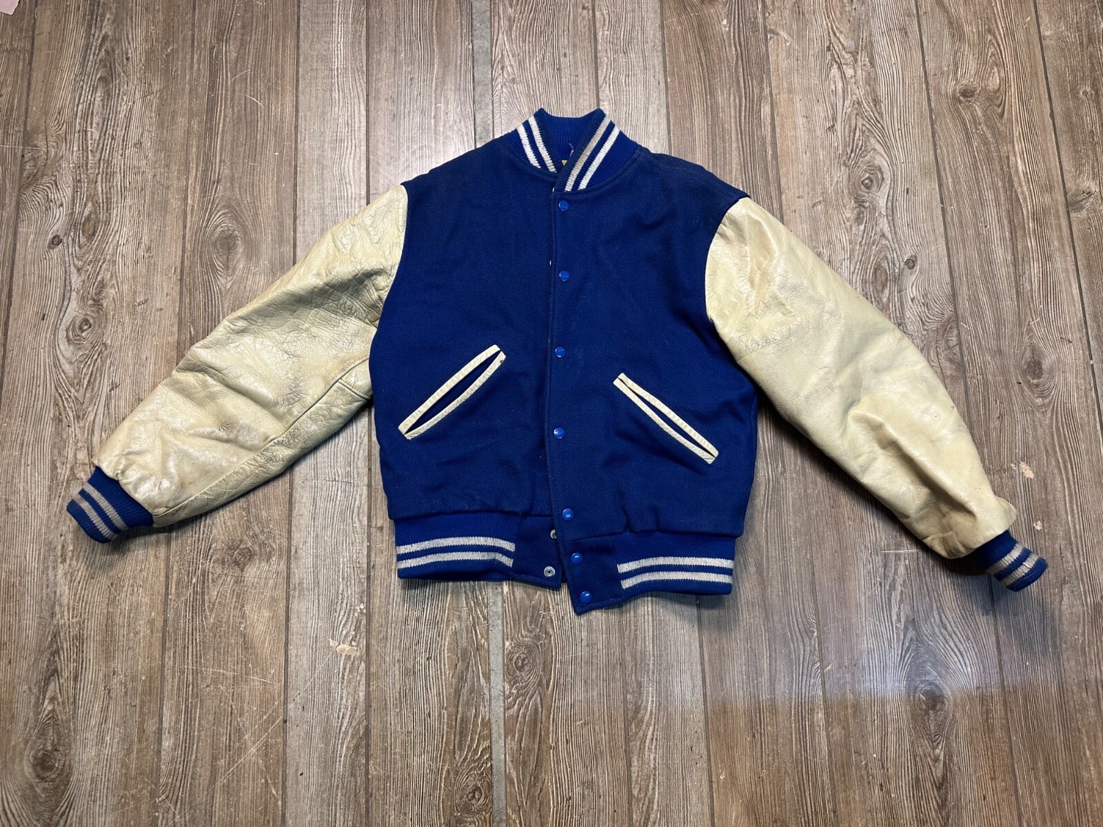 1950S VARSITY JACKET VINTAGE 50s~60s Campus Jacket 2TONE CONMAR ZIP