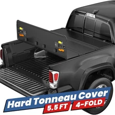4-Fold 5.5FT Hard Solid Truck Bed Tonneau Cover For 2014-2025 Toyota Tundra