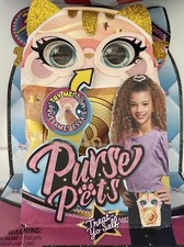 Purse Pets Treat Up Self Catpuchino Electronic Interactive Purse Pet Brand New