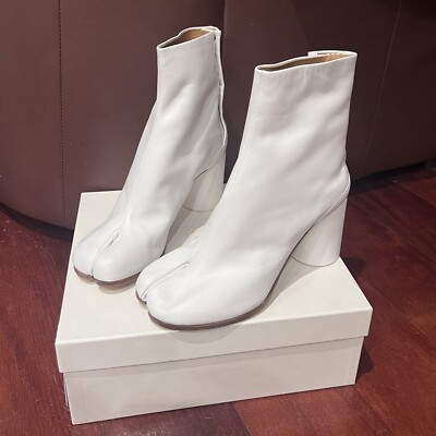 NIB Maison Martin Margiela Tabi Sock Split Toe Bootie Heel Ankle Boot 40.5
