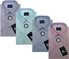 Gestreifte kurzärmelige Shirts Garn gefärbt mit seidiger Oberfläche Polybaumwolle von Beebizco