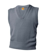 A PLUS CAREER APPAREL 6600 Unisex V-Neck Pullover Jersey Knit Sweater Vest LARGE
