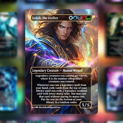 MTG Legendary Commander Proxie: Jodah, the Unifier | Premium Blue-Core Paper