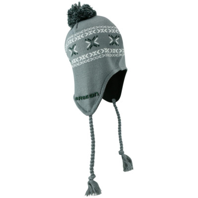 NCAA Oregon Ducks Adult Knit Tassel Hat Pom Earflaps Braided Grey Winter Spring