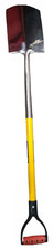 Stainless Steel Garden Spade Shovel fiberglass handle 46''