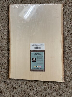 Walnut Hollow Basswood Country Plank, Rectangular Live Edge 16''X12 1/2'' Sealed