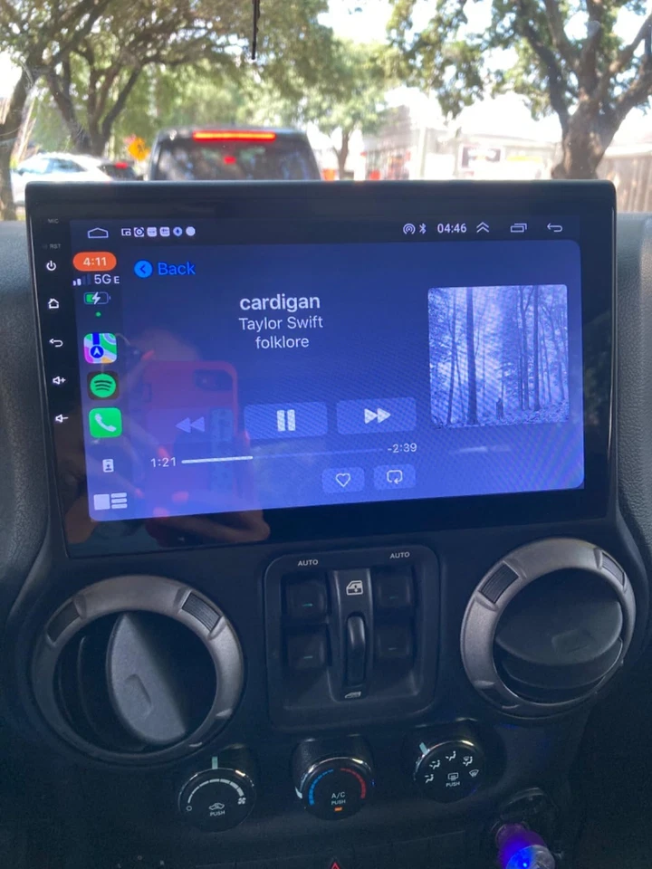 For 2011-2014 Jeep Wrangler 3 JK Apple Carplay Car Radio Stereo Android 13 GPS Foto 2 de 4