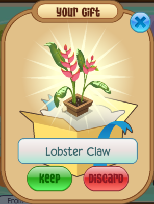 Animal Jam Classic AJC Dark Pink Lobster Claw (READ DESCRIPTION