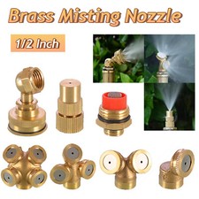 Brass Spray Hose Connector Misting Nozzle Garden Water Sprinkler Farm Irrigation