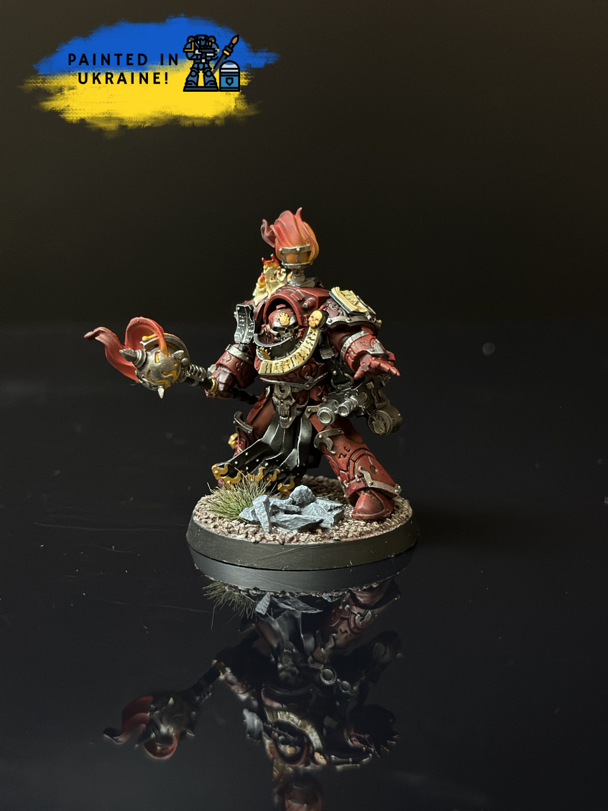 Warhammer 40K Forgeworld Space Marines Dark Angels MKVI Head Bare E - Foto 5