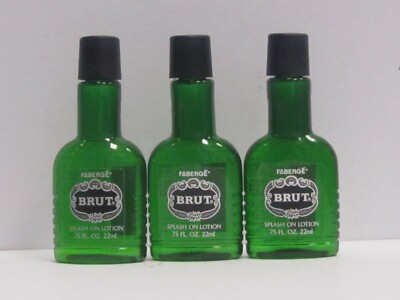 Brut Original Version by Faberge For Men Lot of 3 x 0.75 oz Splash On Lotion 