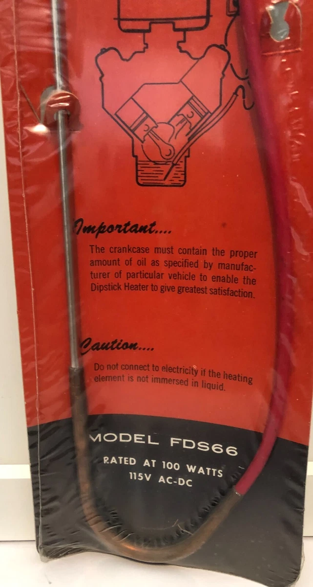 Zero Start Crankcase Oil Dipstick Heater Model FDS66 Vintage Car Accessory  | eBay