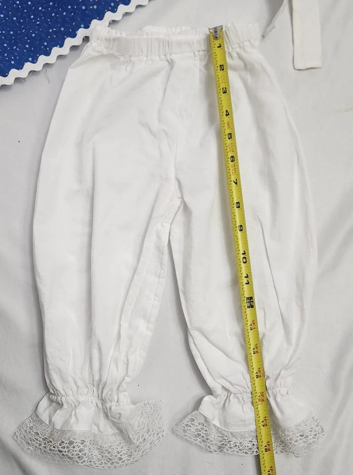 Disfraz de Halloween para niños pequeños hecho a mano Raggedy Ann talla 4 vestido delantal florecientes Foto 3 de 4