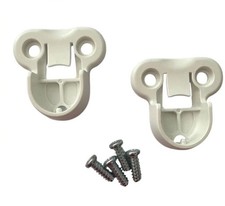 IKEA PAX KOMPLEMENT  2 x 130527 Wardrobe Rail Brackets & 4 Screws 100325 White