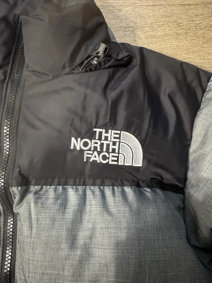 The North Face 1996 Retro Nuptse 700 Men's Down Puffer Jacket Black/Gray, Medium - Image 2 of 4