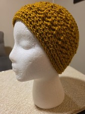 Ear Warmer -Head Wrap Womens Handmade Crochet 100 Premium Acrylic , Marigold