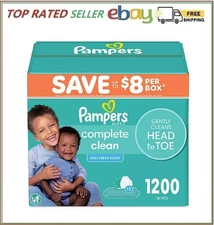 Pampers Scented Baby Wipes, Baby Fresh (1200 ct.) Hypoallergenic, 0% alcohol