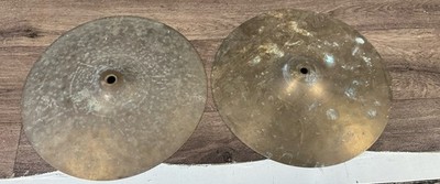 2x 12'' Amity Kraslice Cymbals Vintage Retro Drum Kit Acoustic Hi Hat