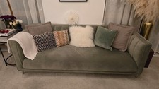 sage green living room sofa soft