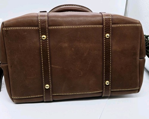 Dooney Bourke Chestnut Brown Florentine Vacchetta Leather Bristol Satchel Bag - Bild 5 von 9