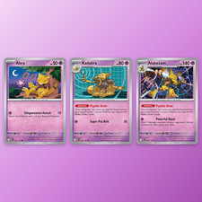 Abra Kadabra Alakazam, 3 Card Set, Evolution Line, Mega Evolution