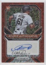 2021 Panini Prizm Rookie Red Donut Circle 46/49 Luis Basabe Alexander Auto 0cv