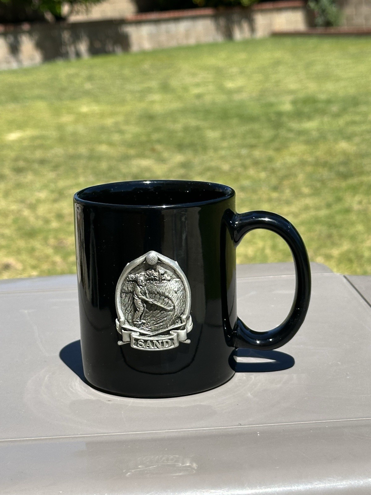 Coffee Mug Pewter Raised Golf Emblem Father And Mother&rsquo;s D