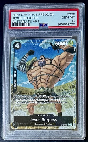 Jesus Burgess (Alternate Art) graded PSA 10 for sale on eBay