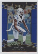 2018 Panini Select Concourse Blue Prizm 52/175 Deon Cain #6 11pj