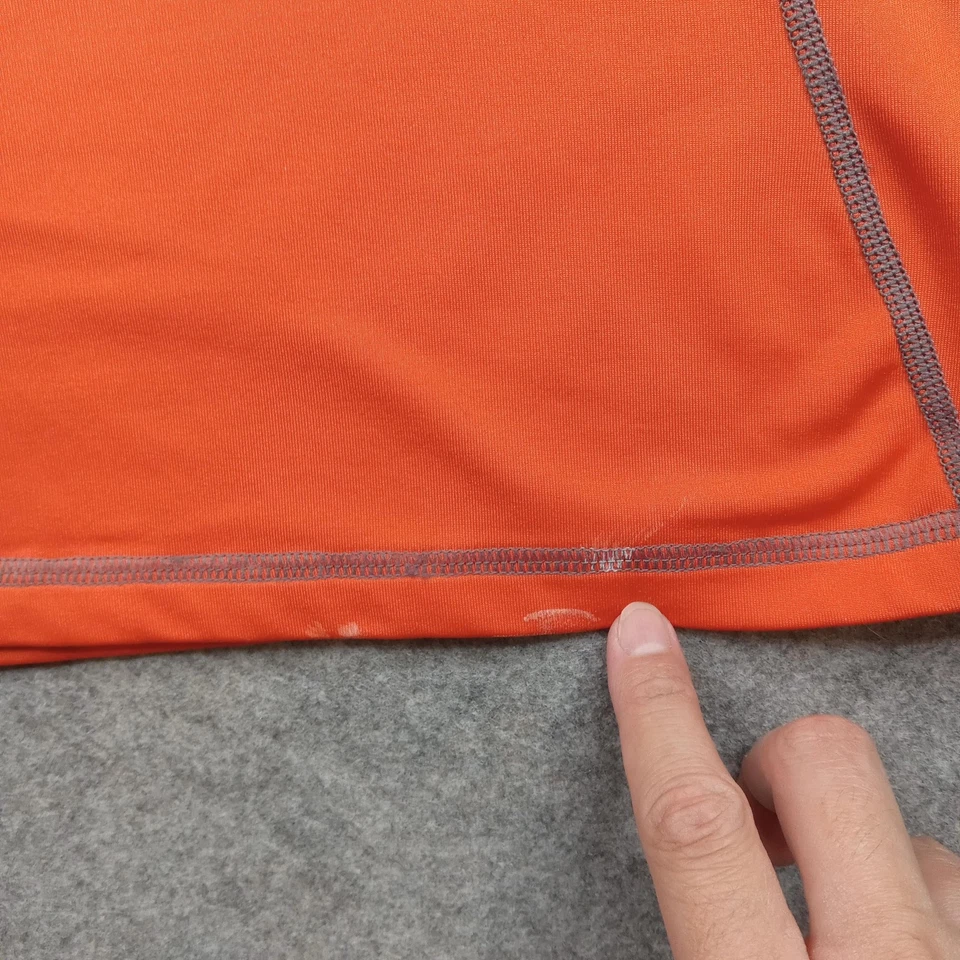 Pulôver masculino Under Armour 2XL laranja ColdGear quarto de zíper moletom atlético* - Imagem 2 de 4