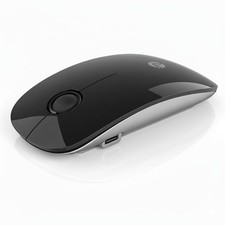 Bluetooth Wireless Mouse, Dual Bluetooth 2.4G, Type-C Rechargeable, Silent ...