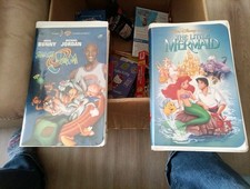 Vintage Disney VHS Tapes - Space Jam and The Little Mermaid