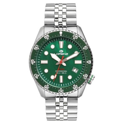 Lorenz Shark V 030255GR Profi Taucher Automatik Uhr bis 200m
