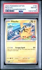 2024 POKEMON SVP EN-SV BLACK STAR PROMO WORLD CHAMPIONSHIPS #190 PIKACHU PSA 8