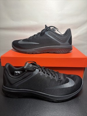 Size 11 Nike FS Lite Trainer 4 Running Shoes Black Shoes Trainers 852435-003
