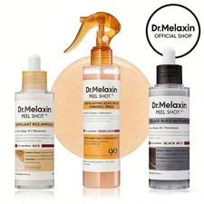 Dr. Melaxin Peel Shot 3-Piece Exfoliant Set Rice  Black Rice Skincare