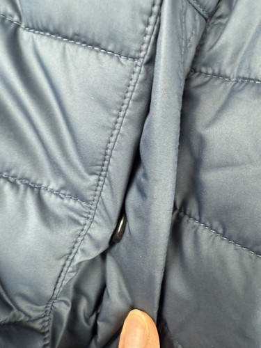 Faherty Atmosphere Jacket Mens Size L Blue Puffer Long Sleeve Snaps - Picture 8 of 18