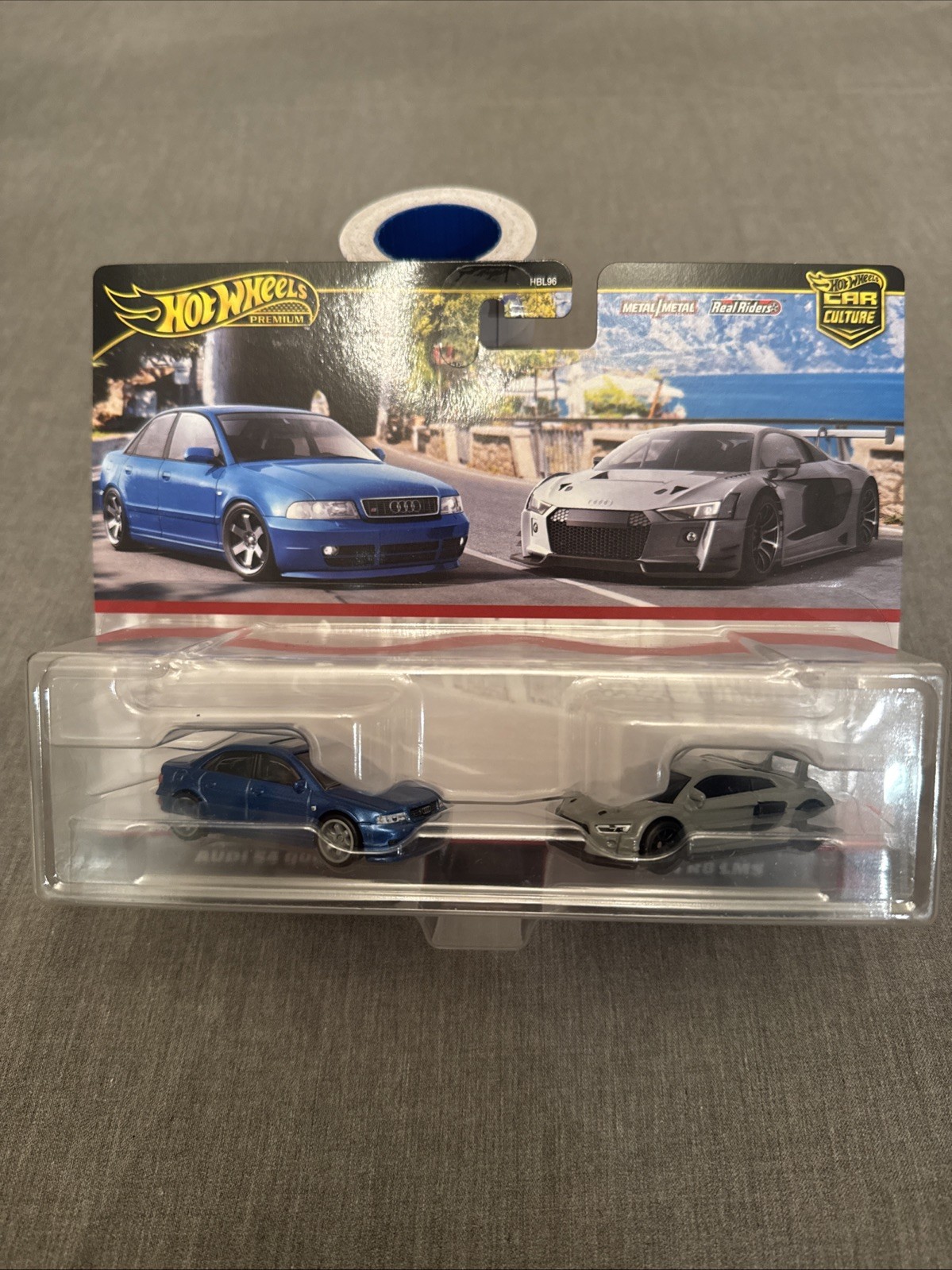 Hot Wheels Premium Car Culture Twin 2 Pack Audi S4 Quattro & Audi R8 LMS